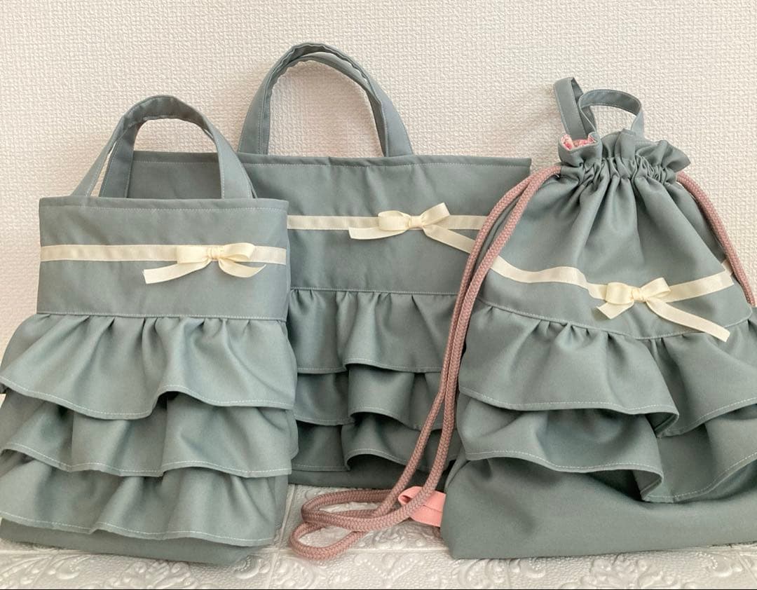 【nana様】入園入学4点セット　レッスンバッグと上履き入れと運動着袋