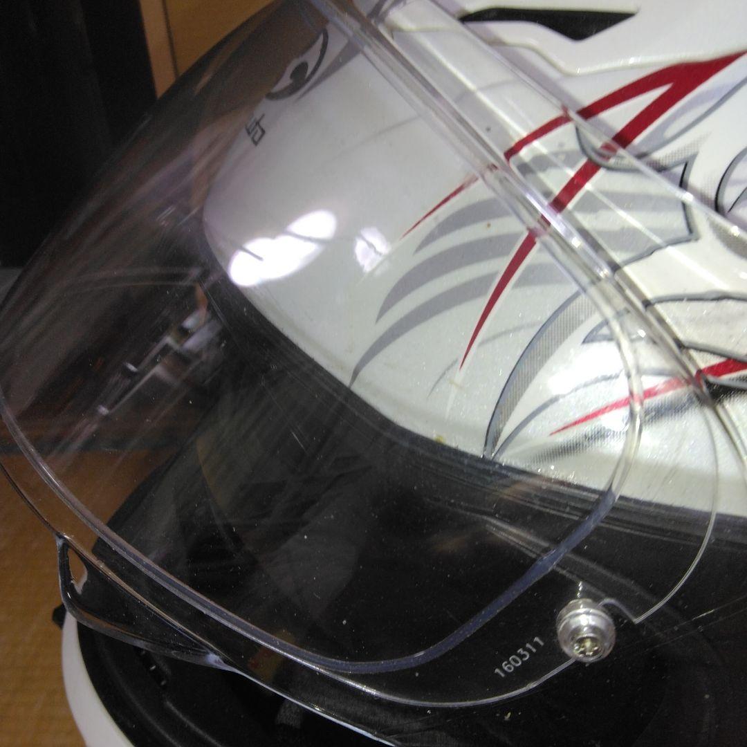 Kabuto フルフェイスヘルメット ホワイト/レッド