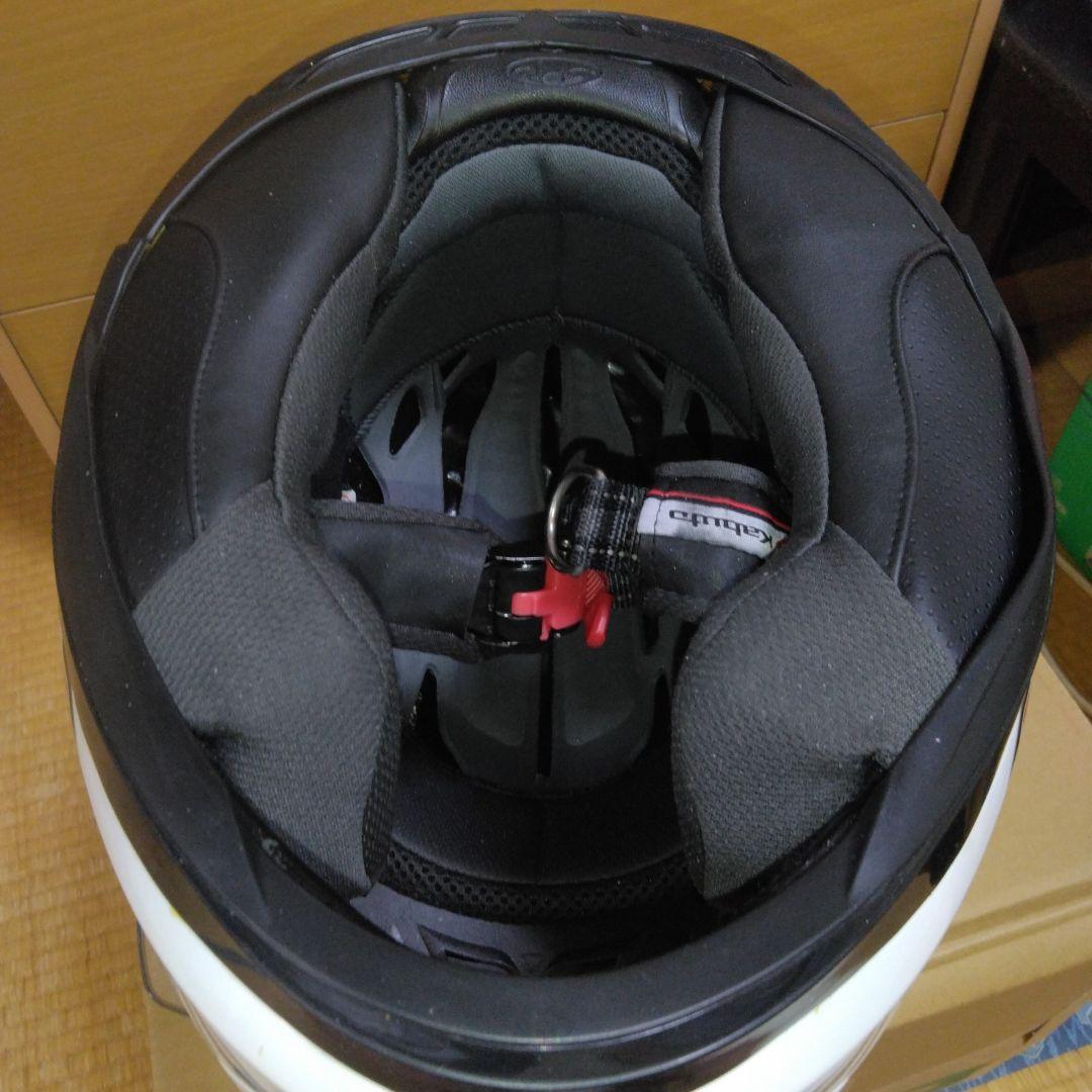 Kabuto フルフェイスヘルメット ホワイト/レッド