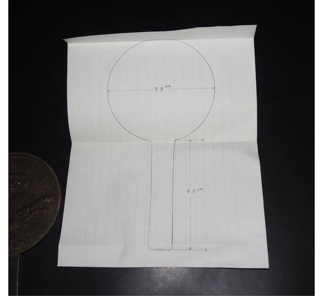 送料無料　大名旧蔵　江戸中期 『天下一若狭』銘　老松図古銅鏡　径9.8ｃｍ共箱