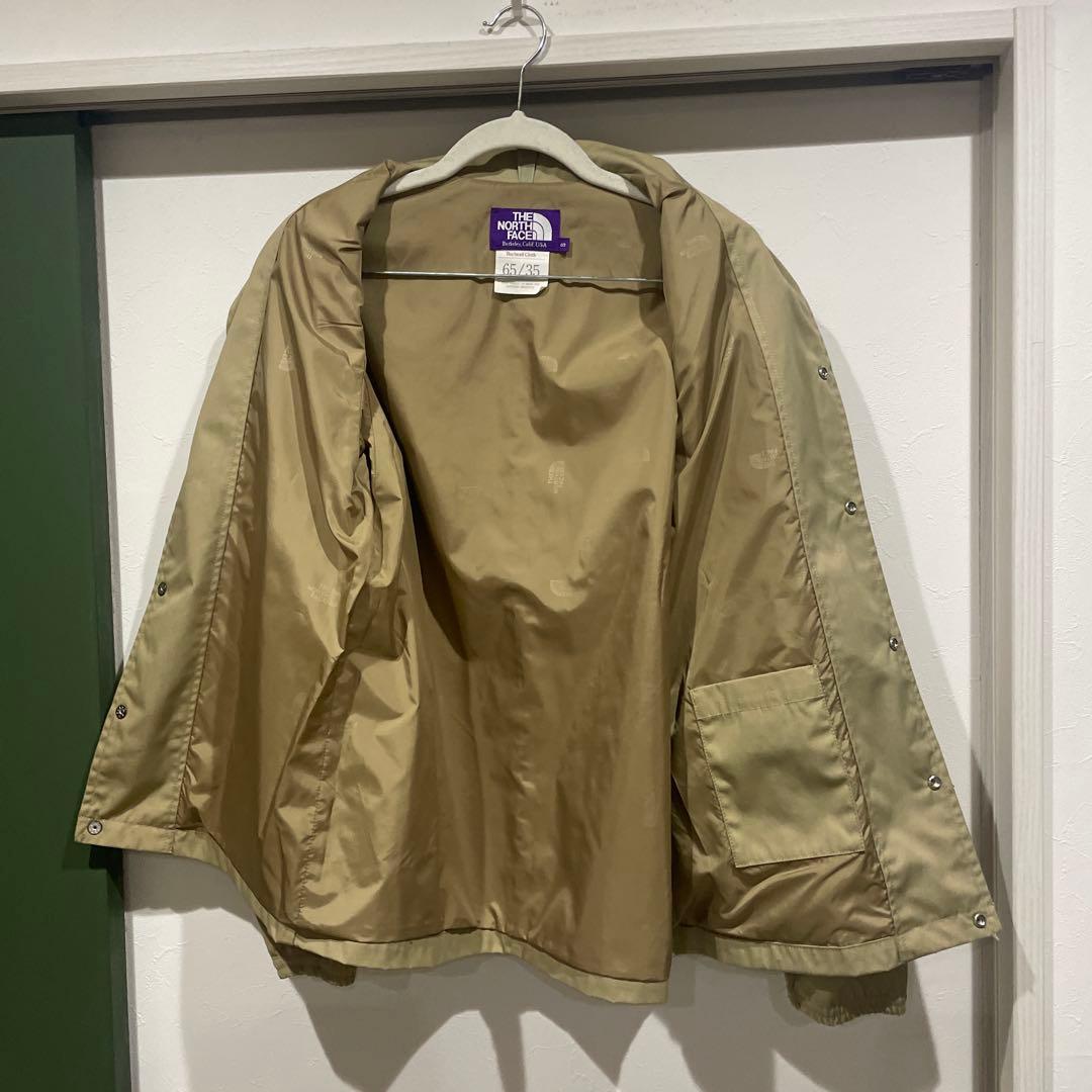 ノースフェイス パープルレーベル BEAMS別注 コーチジャケット ベージュ