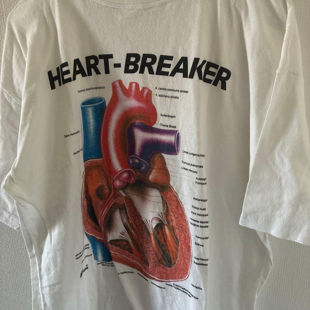 激レア90svintageヴィンテージ臓器tシャツ半袖人体模型アナトミーホワイト