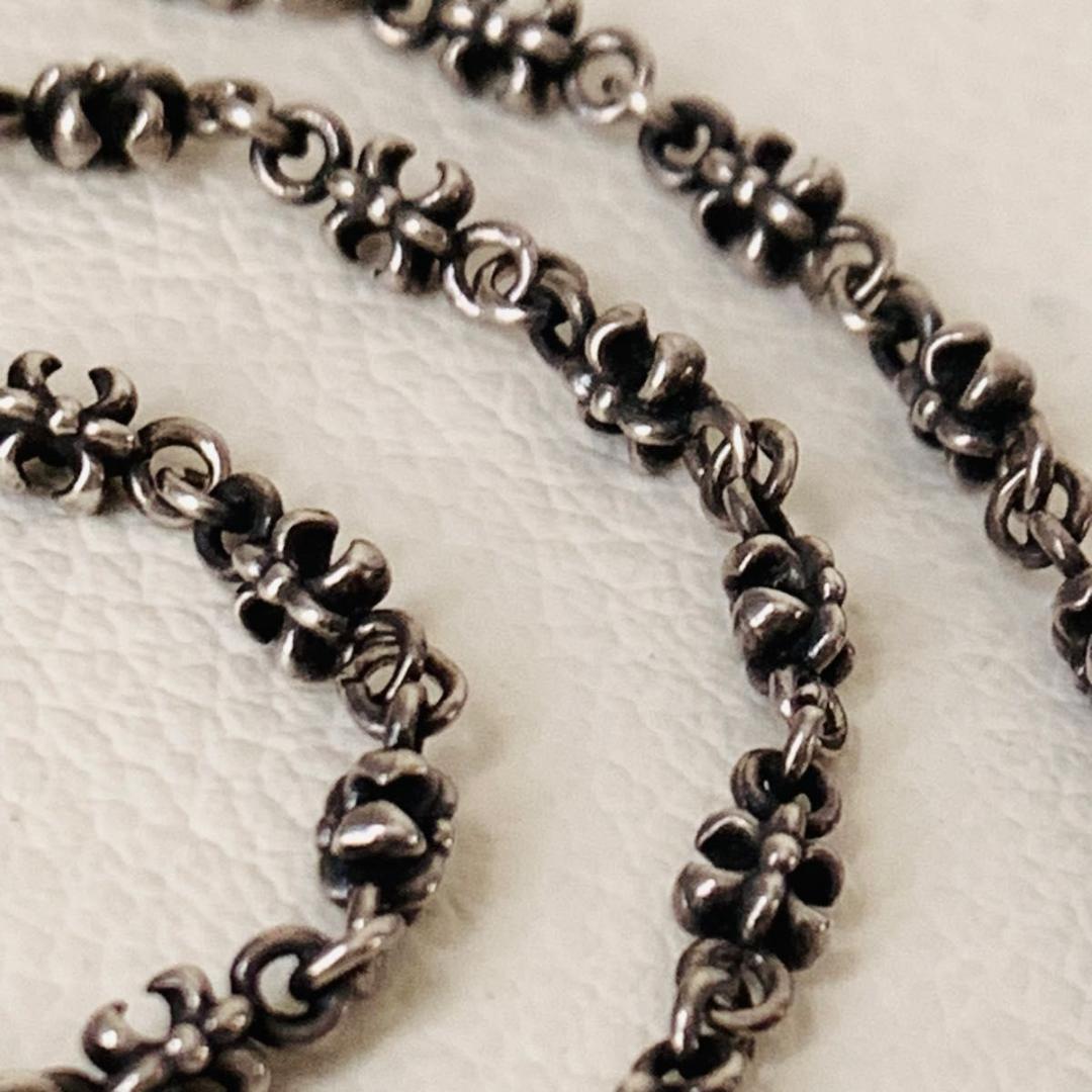 美品 ジャスティンデイビス 925 フレア ネックレス チェーン 男女兼用