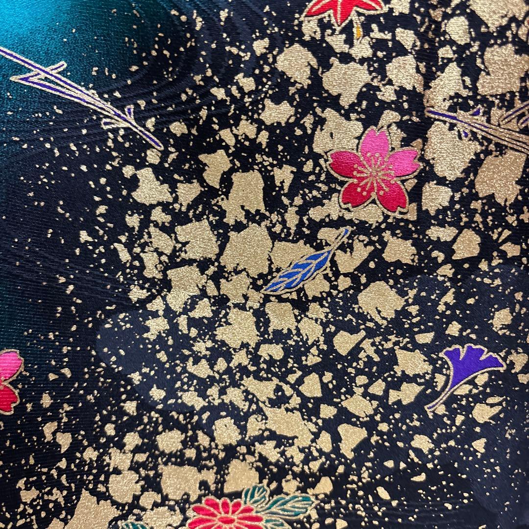 七五三　着物セット　7歳　ダークグリーン　美品