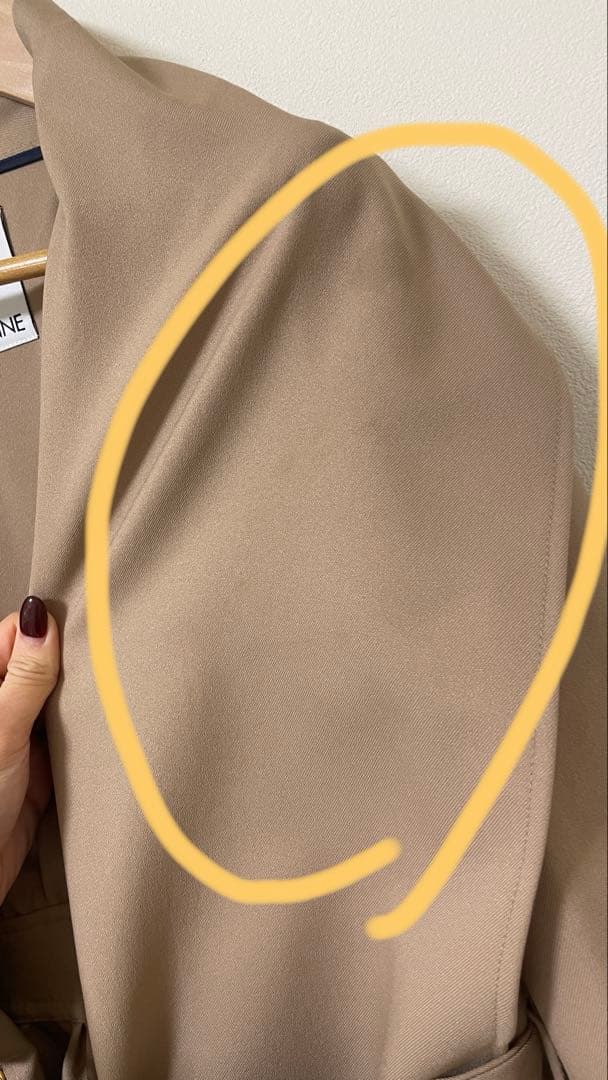 JENNE ショールカラーオードリコート Sベージュ