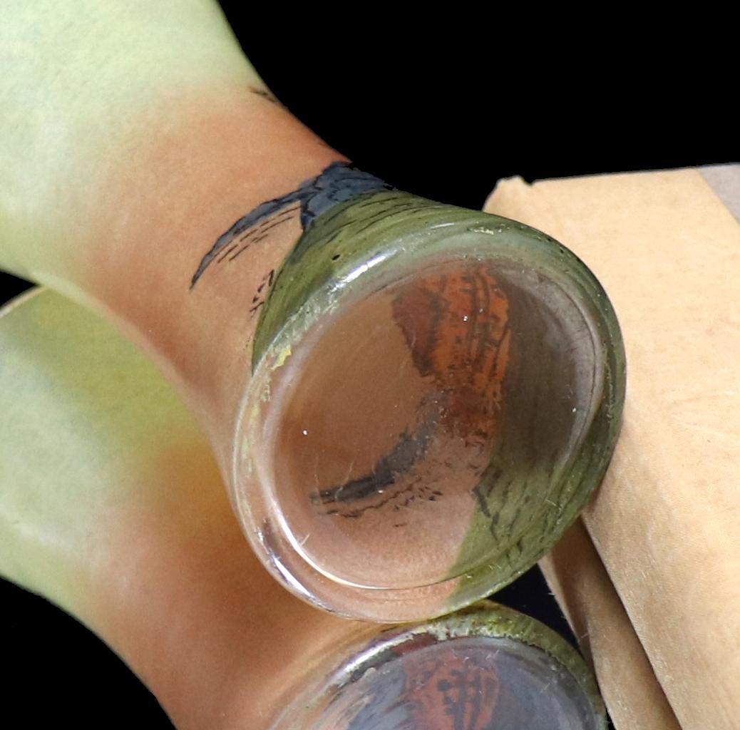 フランソワ・テオドール・ルグラ 1890年頃 レアサイズ 風車のある街 花瓶