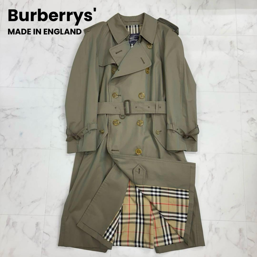 希少 バーバリーズ　トレンチコート ベルト付　ノバチェック　 M