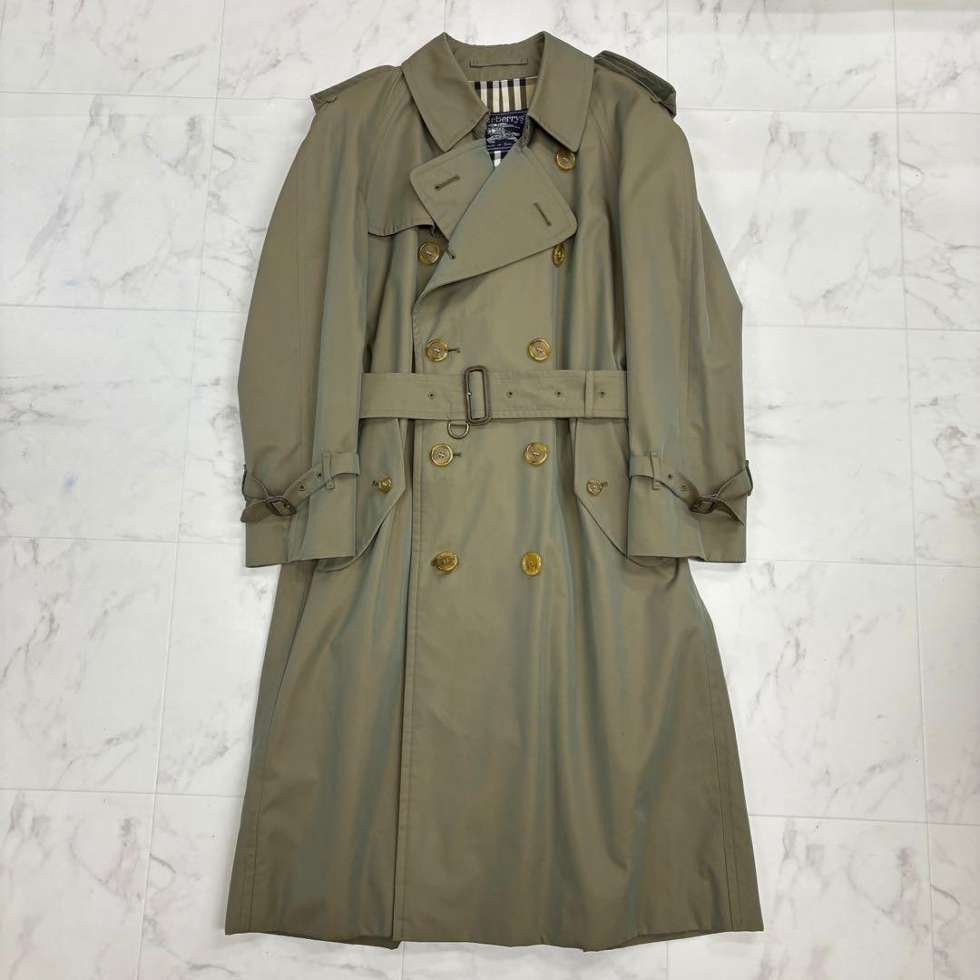 希少 バーバリーズ　トレンチコート ベルト付　ノバチェック　 M