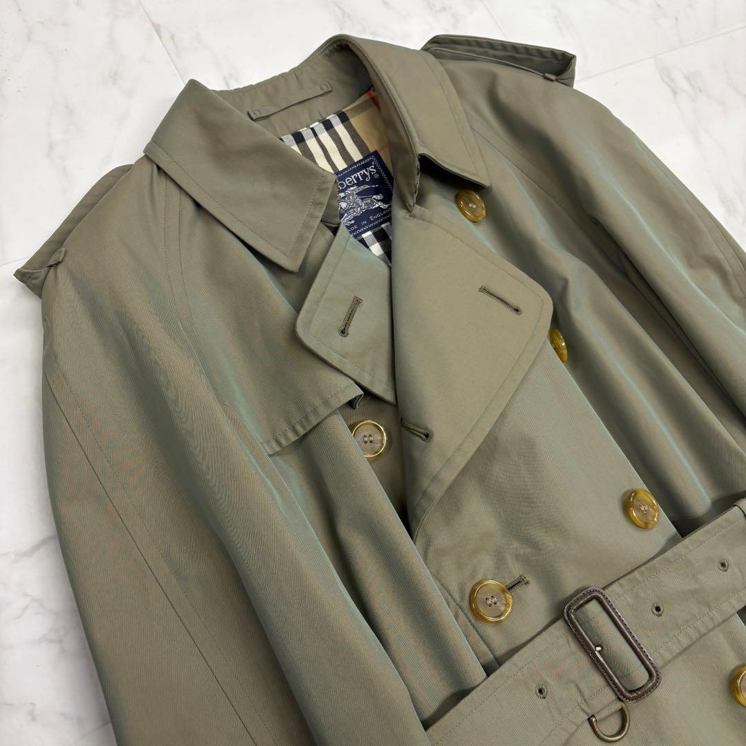 希少 バーバリーズ　トレンチコート ベルト付　ノバチェック　 M