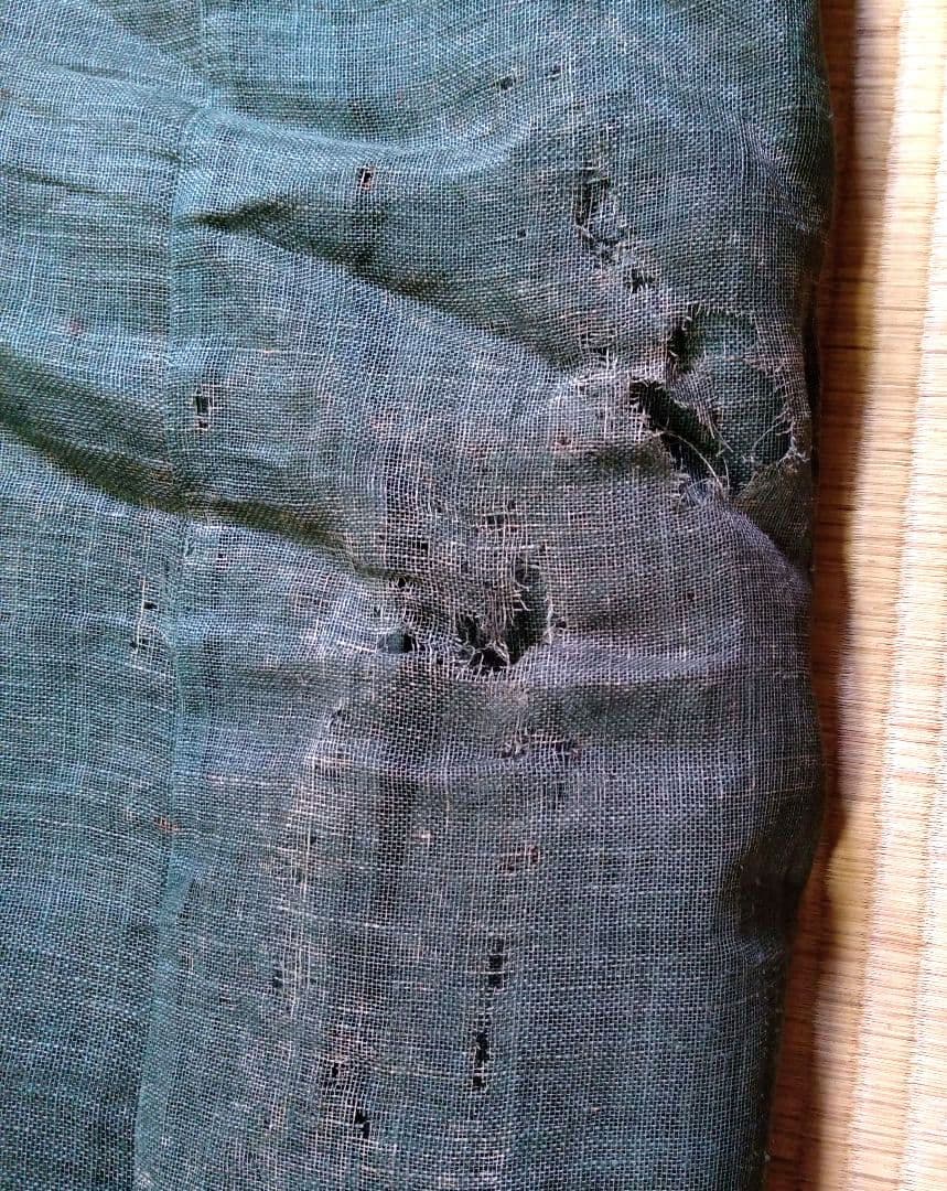 アンティーク蚊帳　おしゃれな吊り金具付き　10から12畳用