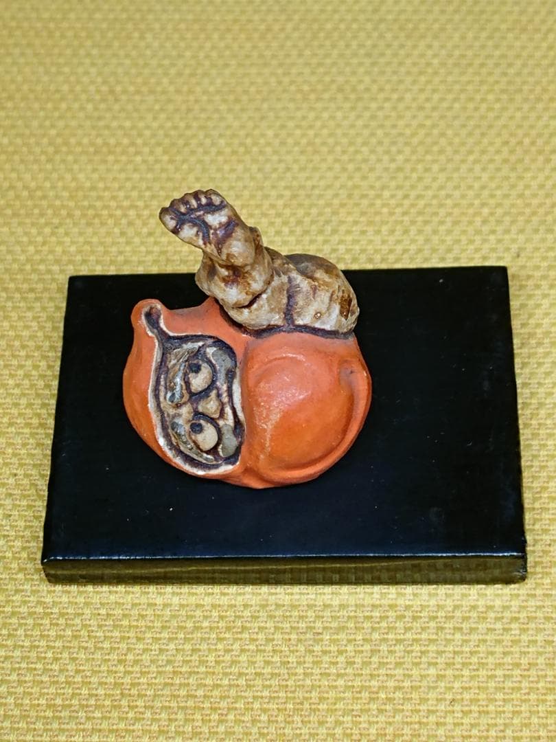 ダルマ　達磨　陶器　オブジェ　置物　インテリア　工芸品　美術品　A1361
