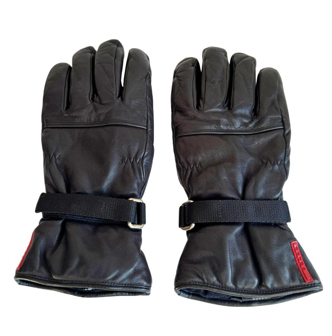 【美品】PRADA SPORT プラダスポーツ シープスキン グローブ サイズL