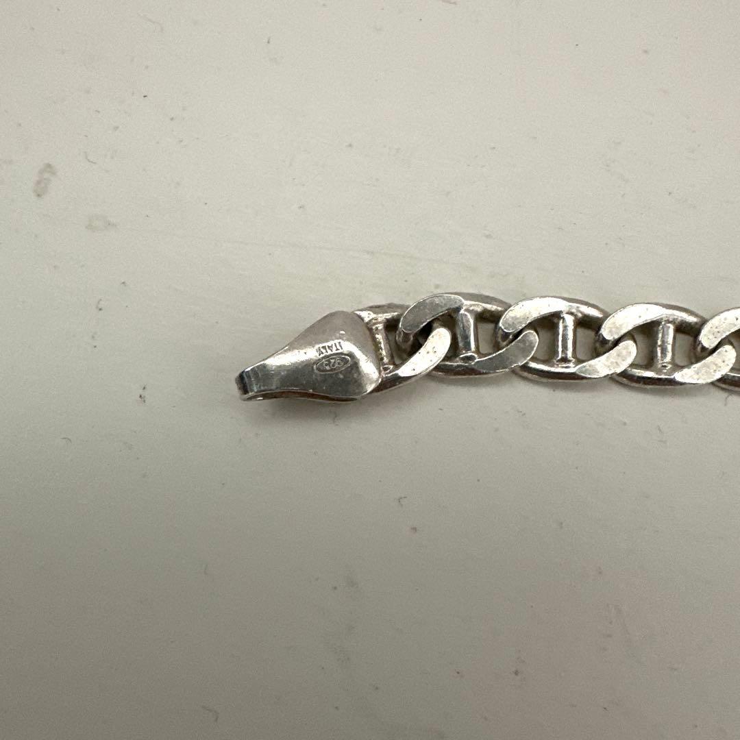 ヴィンテージ　イタリア製シルバー925 IDブレスレット/ ITALY 925