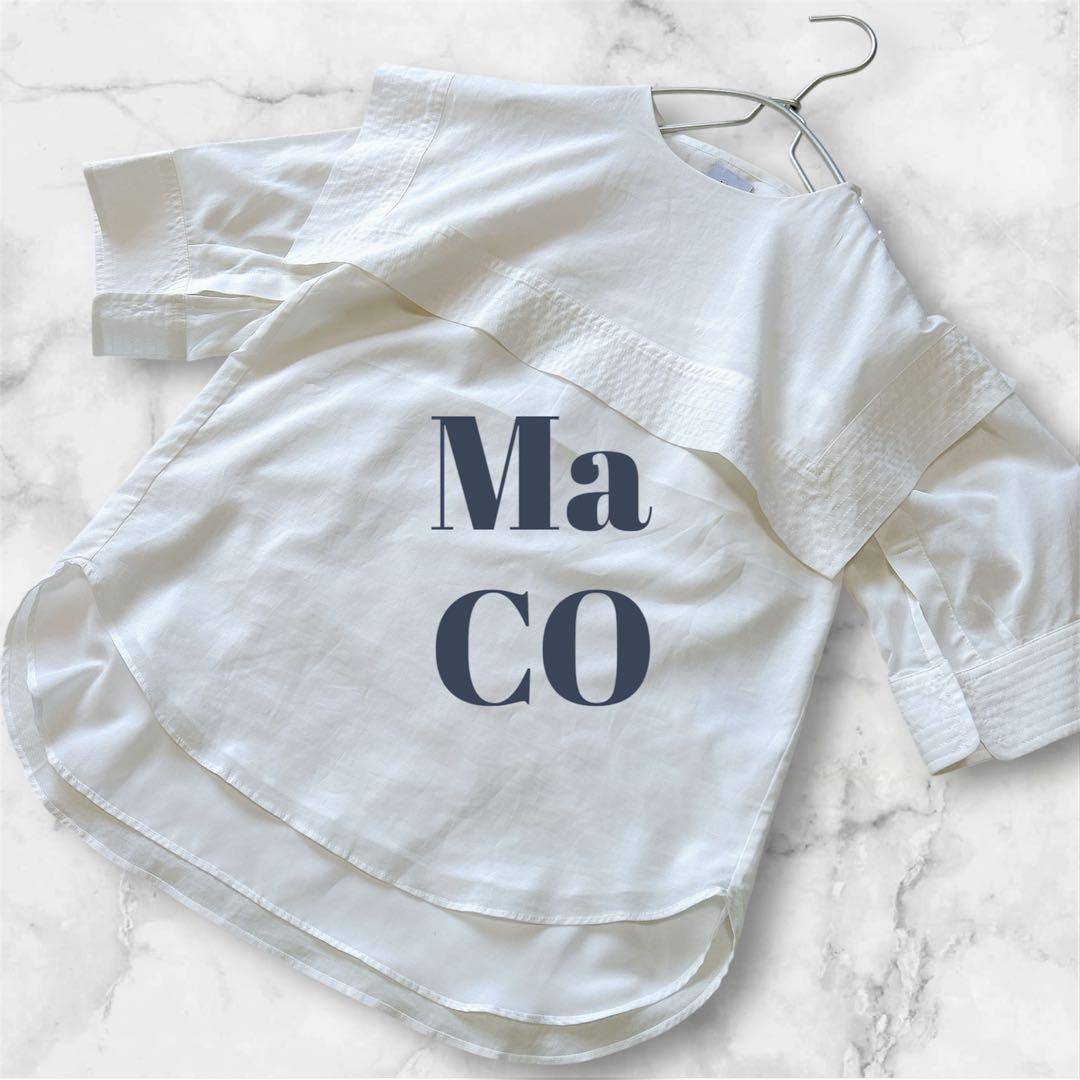 【美品☆レア】MACOマコ セーラーブラウス ホワイト free 半袖