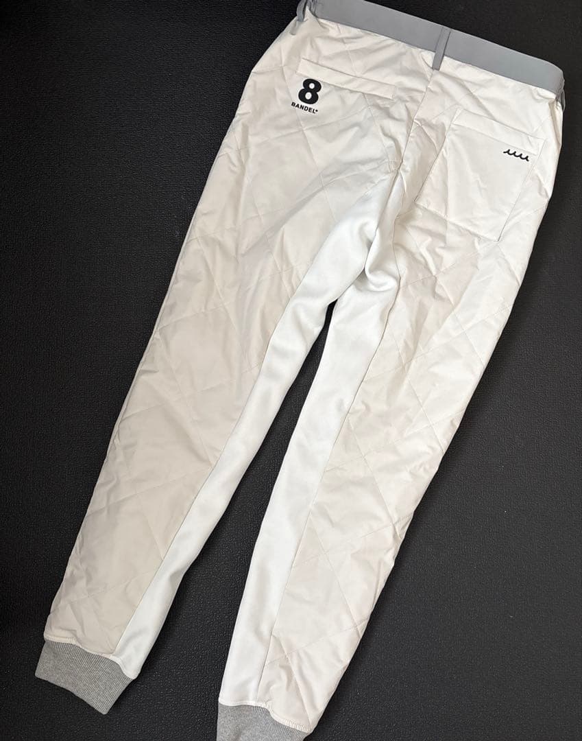 今季新作定価39600円　ムータゴルフ　コラボ　中綿ジョガーパンツ　白