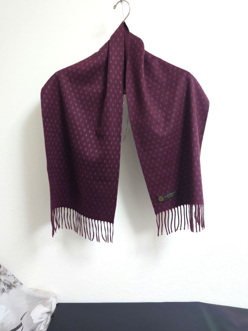 ロロ ピアーナ　Loro Piana　マフラー　ストール　小紋柄　カシミヤ