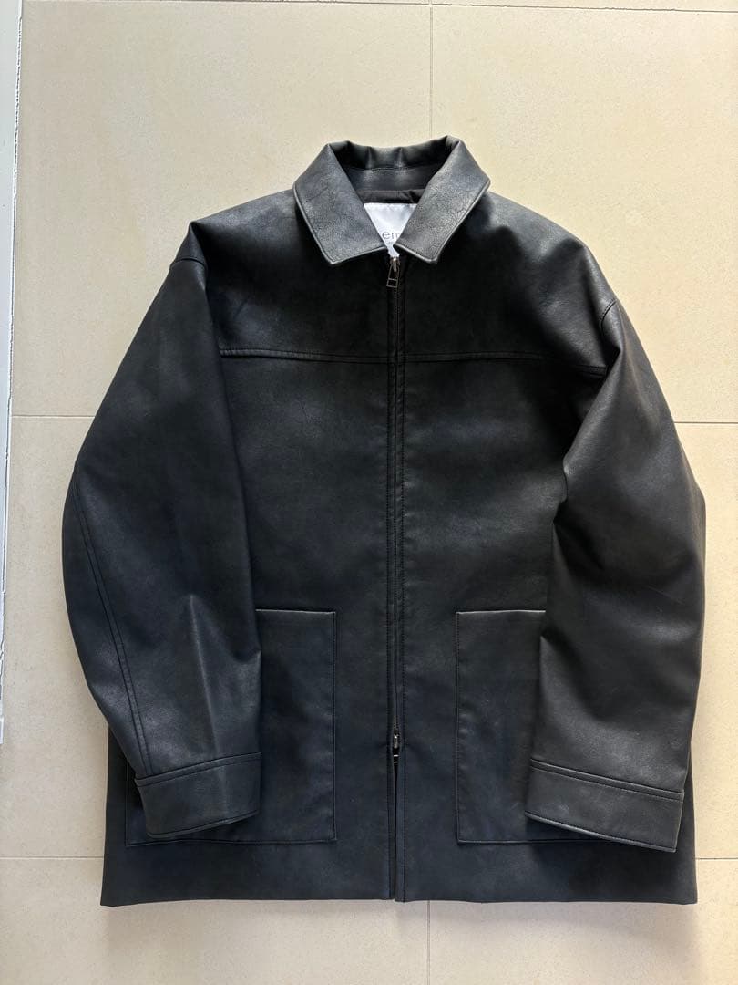 emmi今期フェイクレザージャケット