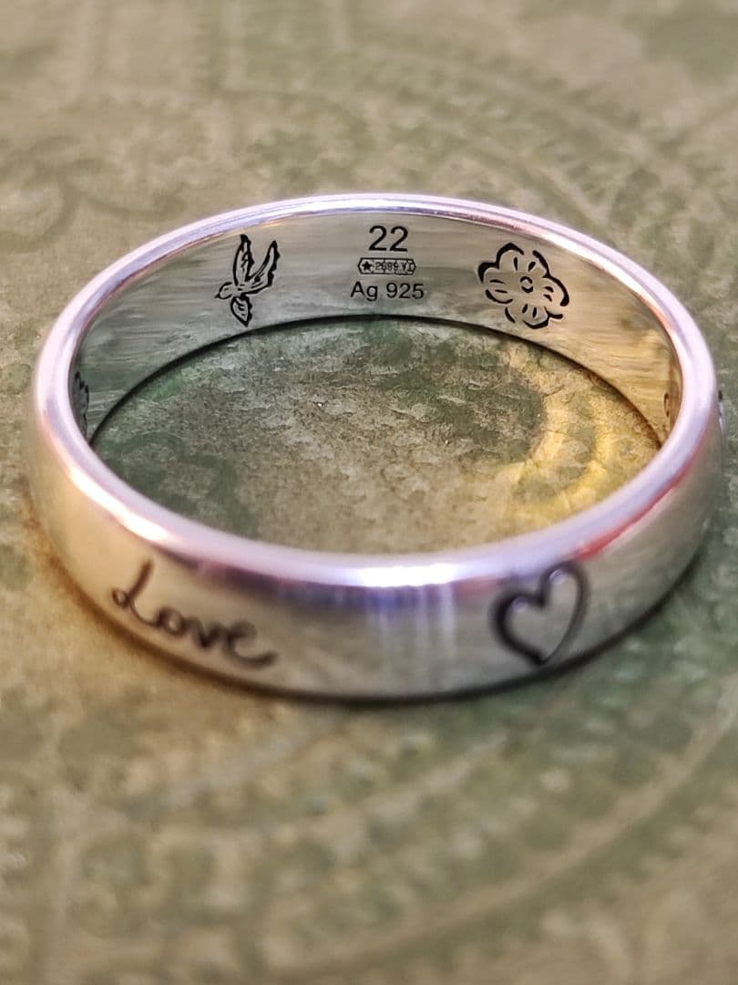 専用 新品 グッチ GUCCI BLIND FOR LOVE 指輪 22号