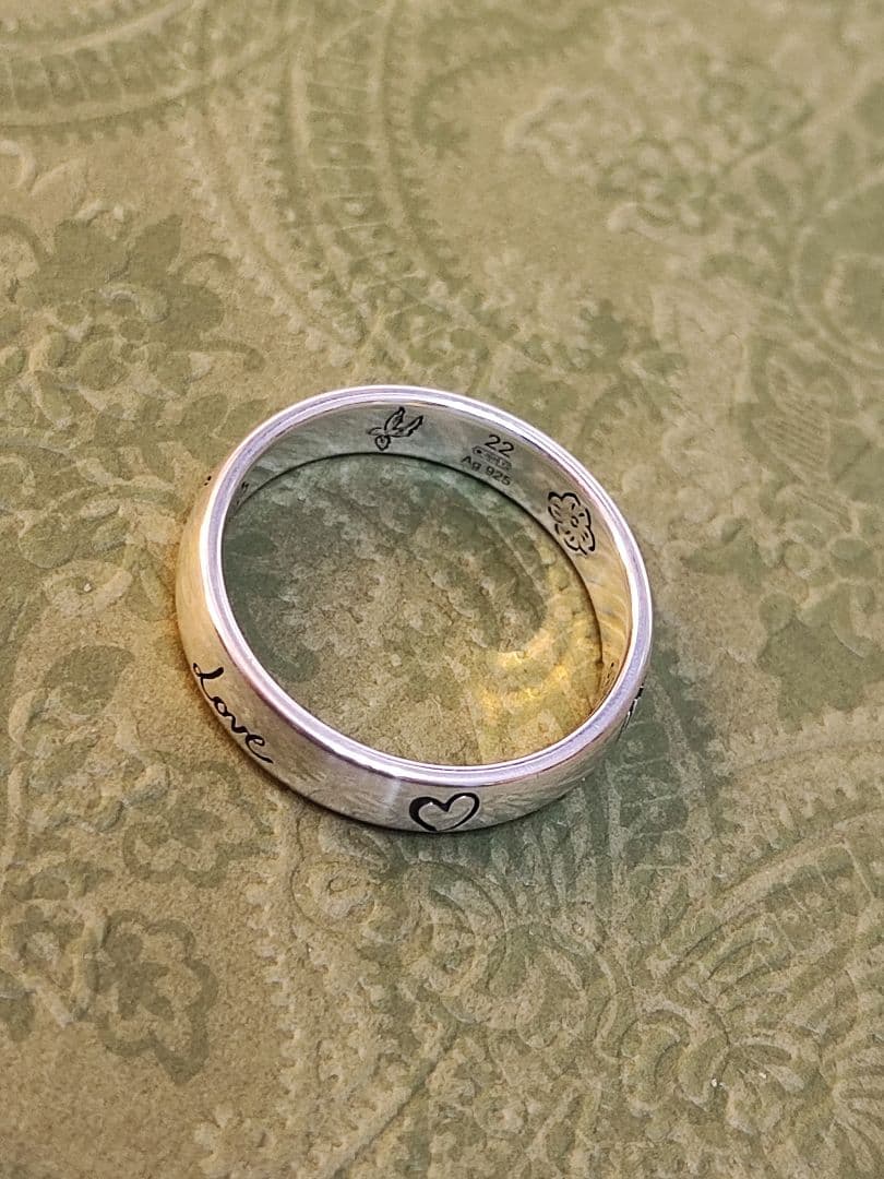 専用 新品 グッチ GUCCI BLIND FOR LOVE 指輪 22号