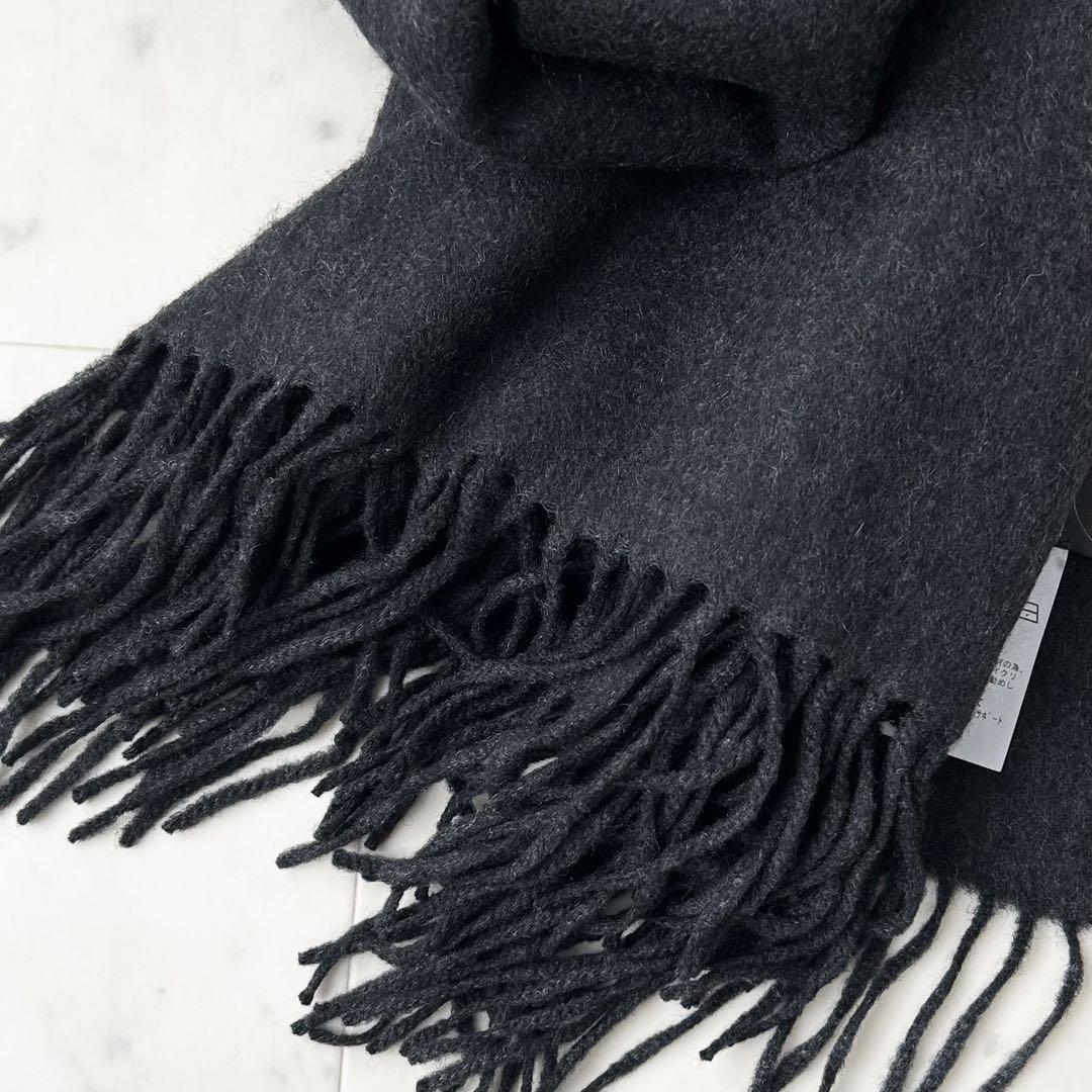 極美品 ノーブル カシミヤ100% オリジナルカシミヤストール グレー