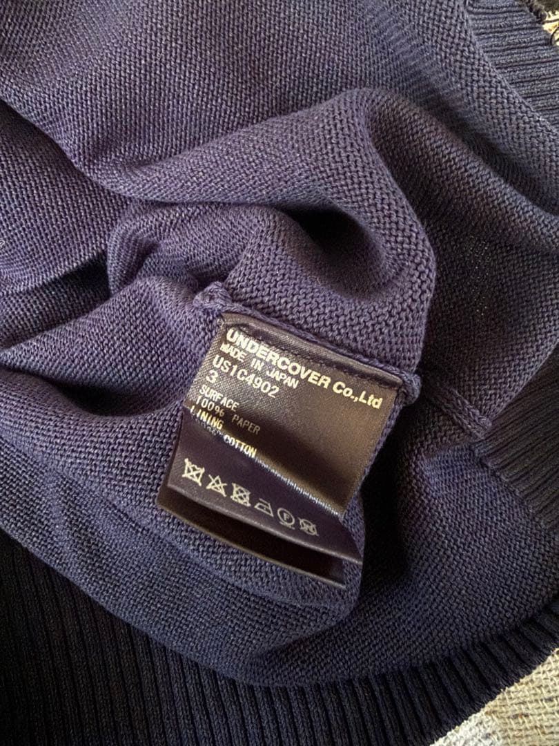 the shepherd UNDERCOVER 和紙混ニットカーディガン