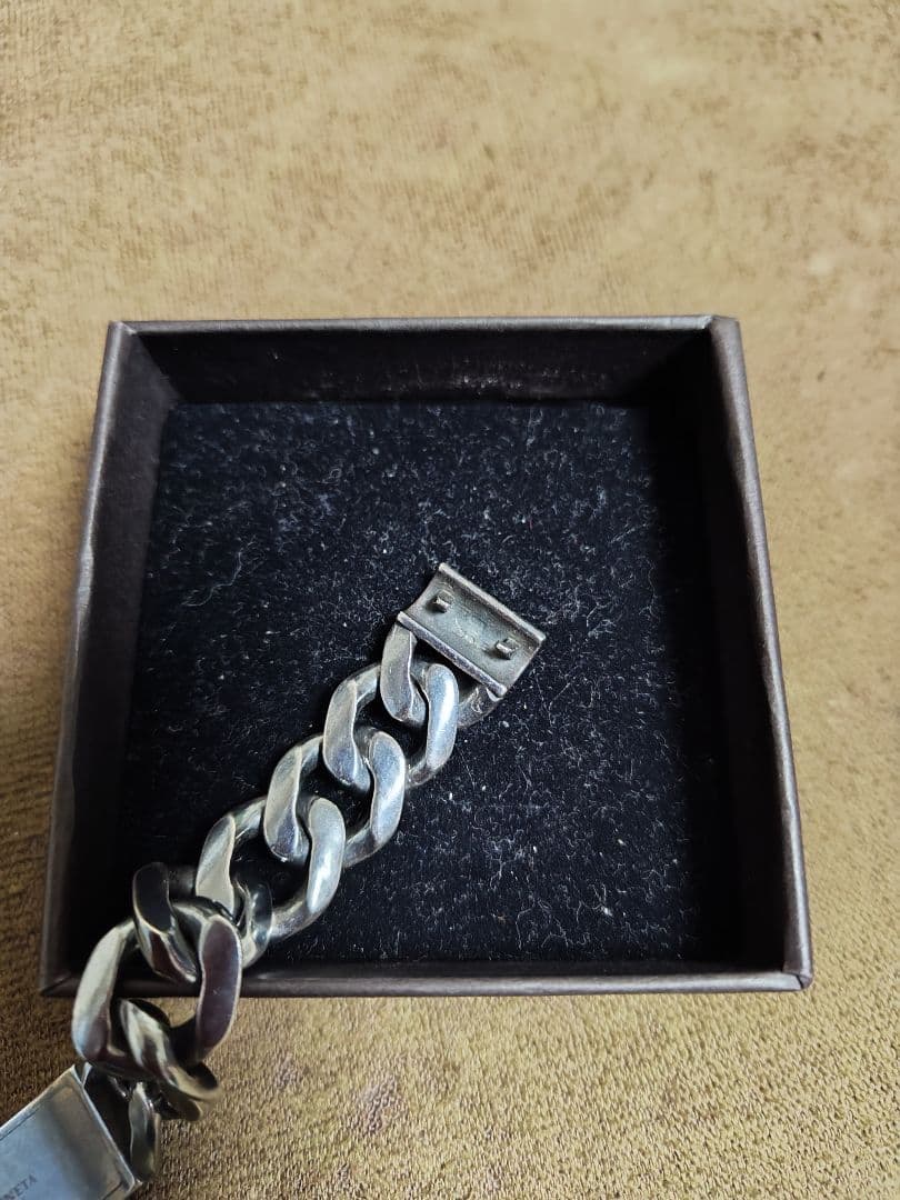 定価15万位 ボッテガヴェネタ ブラックシルバー アクセサリー ブレス 925