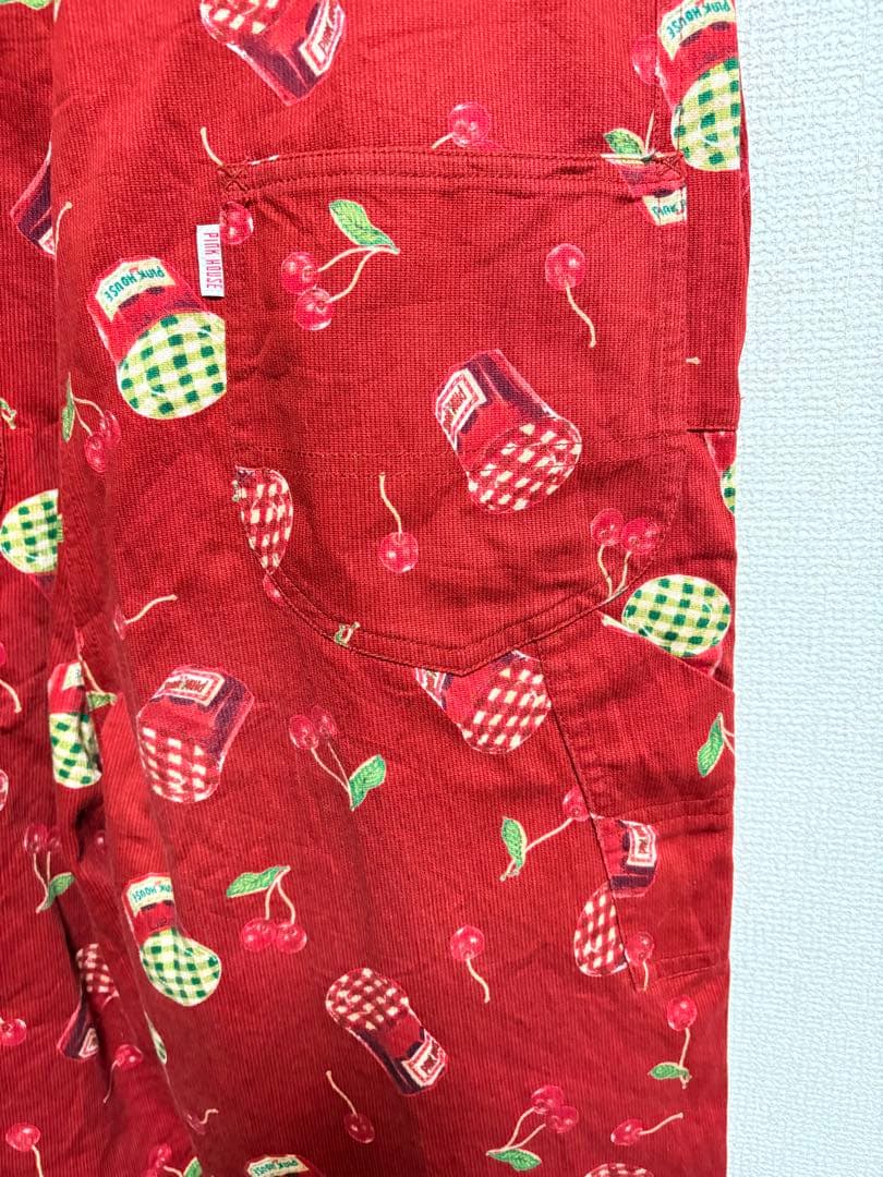 ピンクハウス PINK HOUSE さくらんぼ　サロペット オーバーオール