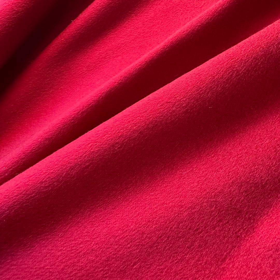 美品✨PIACENZA 極上ピュアカシミヤ100% ロングコート 赤　M