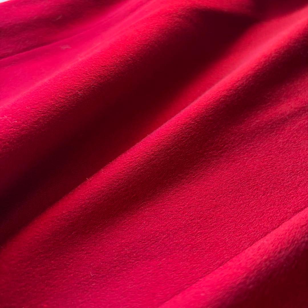 美品✨PIACENZA 極上ピュアカシミヤ100% ロングコート 赤　M