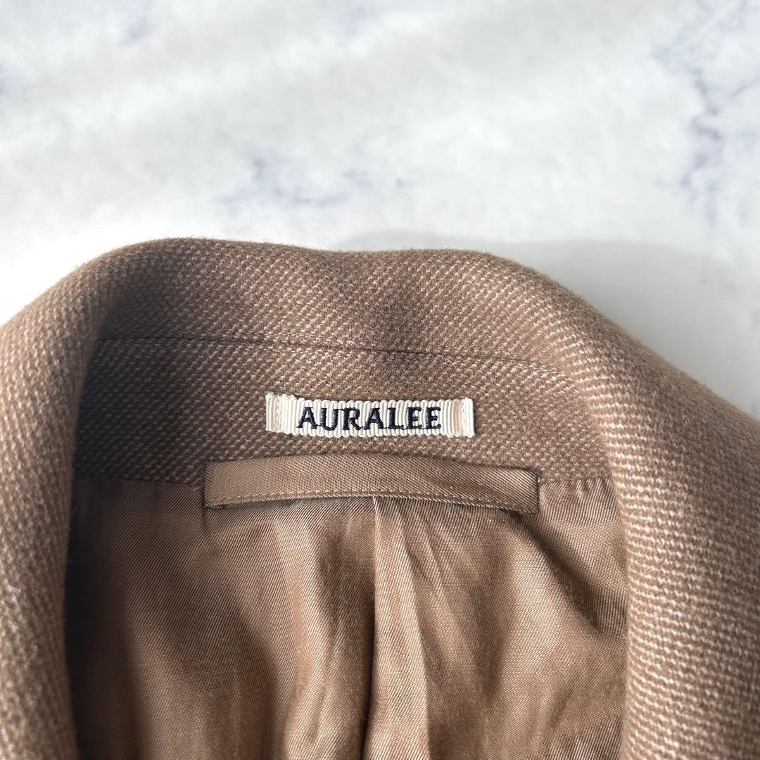 美品✨　オーラリー　メルトンウール　シルク　ステンカラーコート　スーパー140s