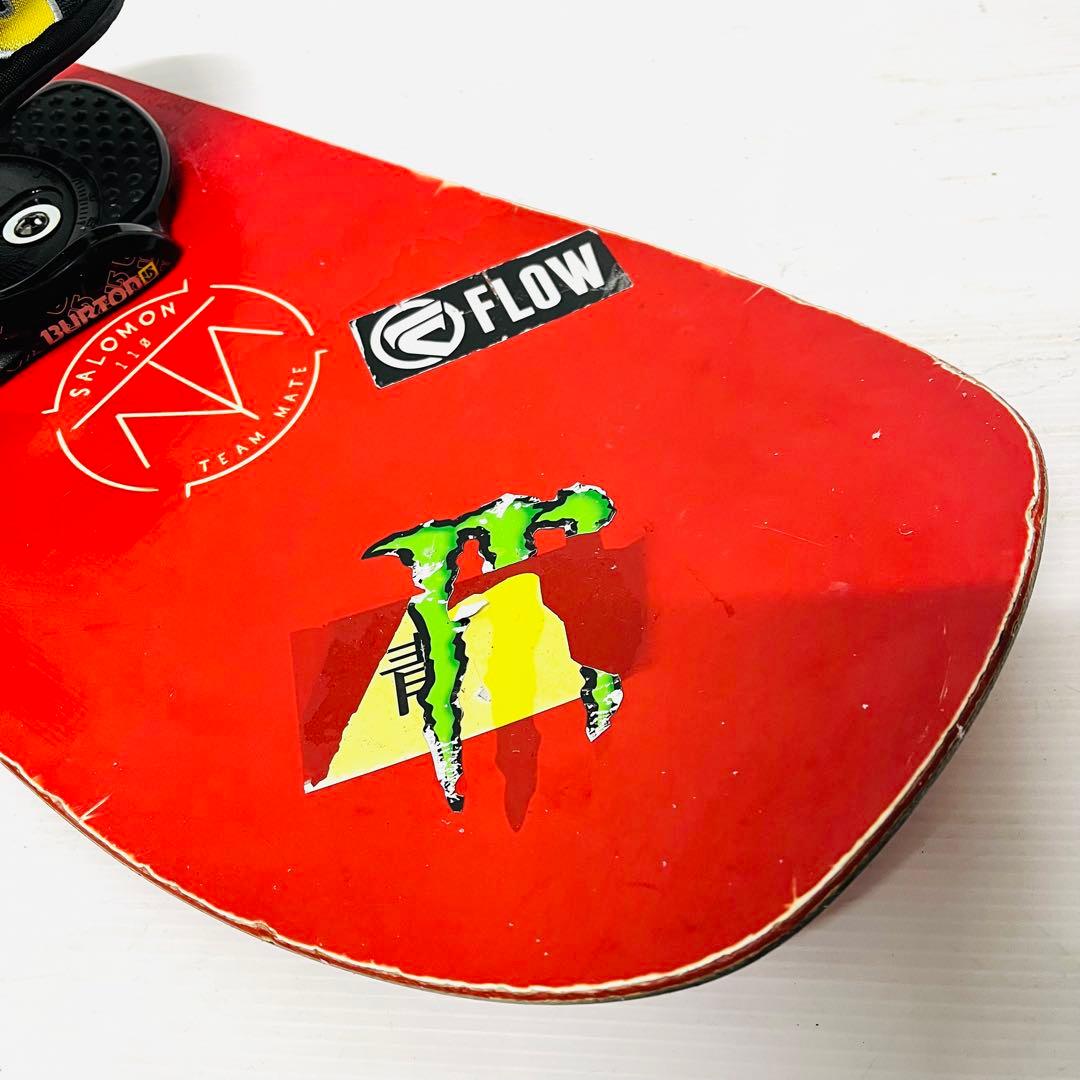 未使用　バートン　ビンディング付　サロモン　ジュニア　スノボセット　スノーボード