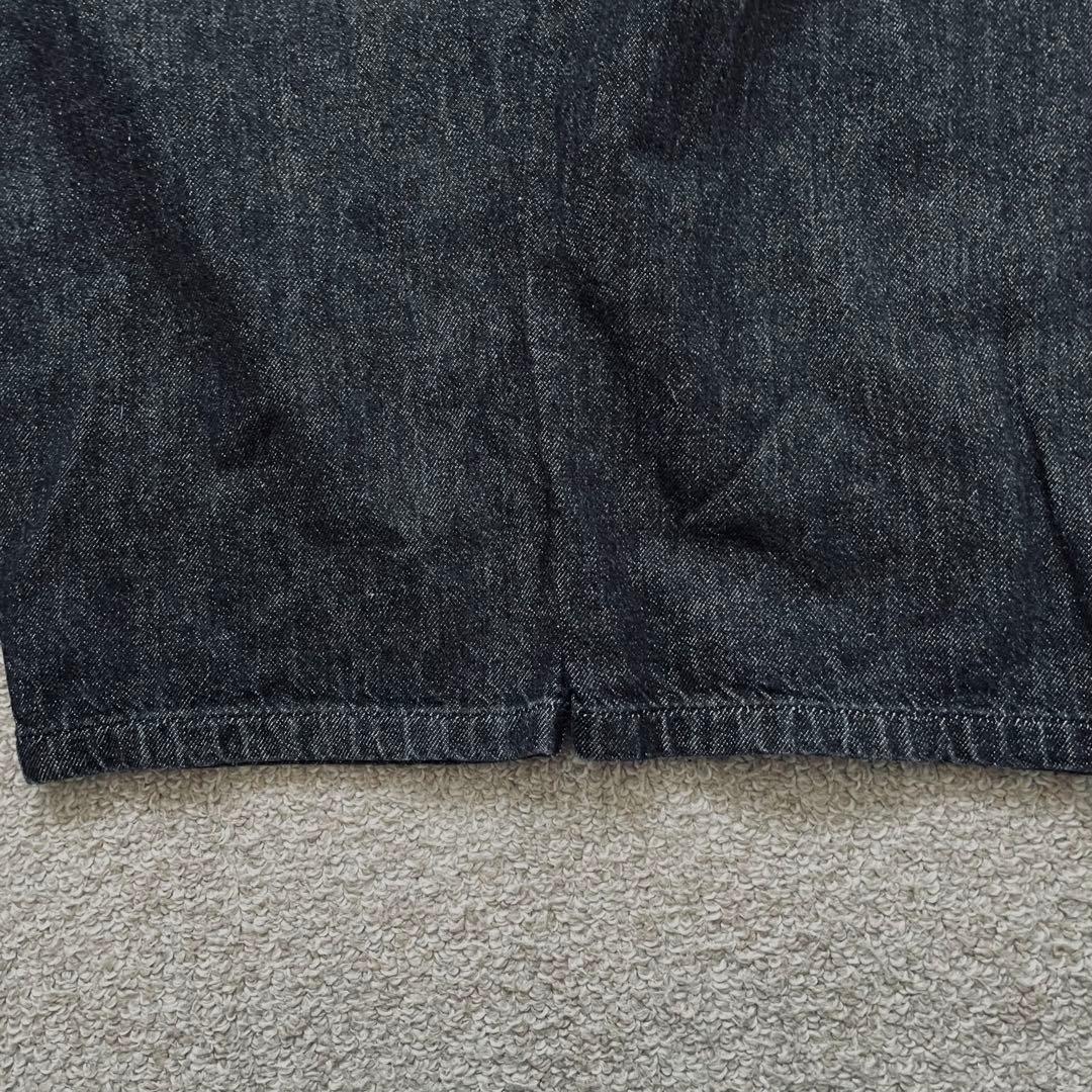 DANTON ダントン ブラック デニム イージーパンツ 36