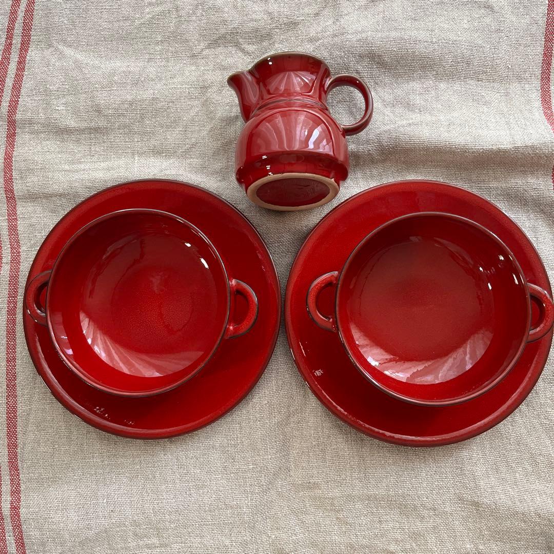 ドイツヴィンテージ　ビレロイボッホ　スープカップ&ソーサー　クリーマセット