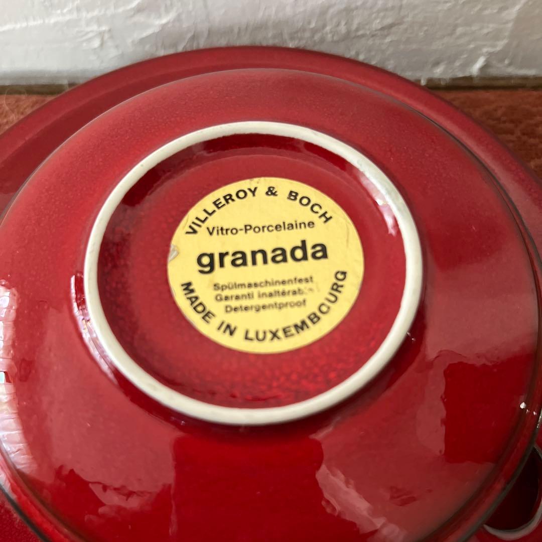 ドイツヴィンテージ　ビレロイボッホ　スープカップ&ソーサー　クリーマセット