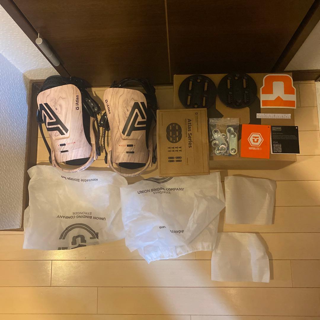 UNION Atlas23/24 サイズM ビンディング ウッド調