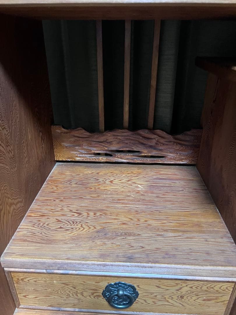 屋久杉 茶棚 キャビネット 飾り棚 茶箪笥 和家具