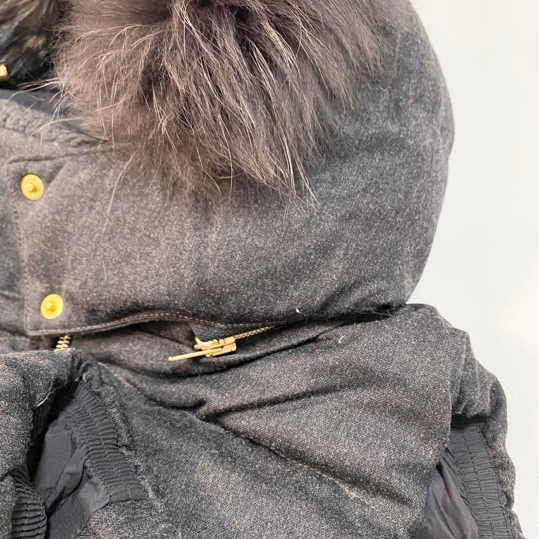 タトラス　 LUSERA ダウンベスト　ラクーンファー3way フード取り外し可