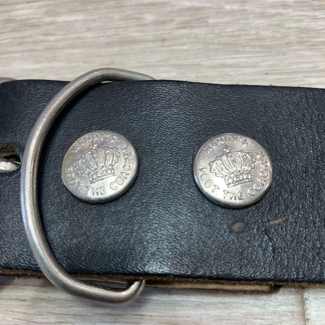 最終価格WENDY'S Xfootthecoacherスタッズレザーブベルト