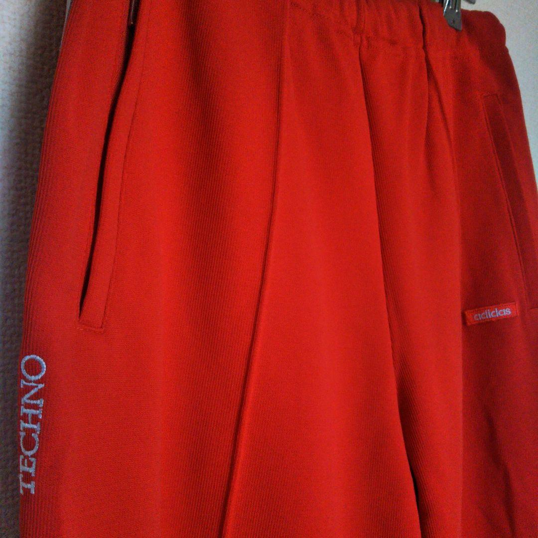 アディダス メンズO  赤 刺繍ロゴ ジャージパンツ トレパン 西ドイツ♡E18