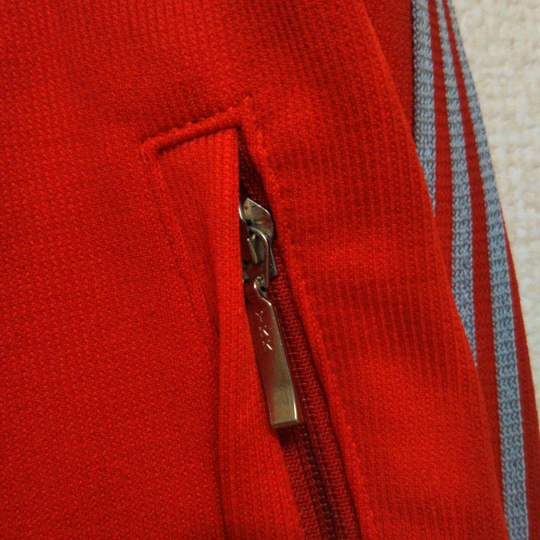 アディダス メンズO  赤 刺繍ロゴ ジャージパンツ トレパン 西ドイツ♡E18