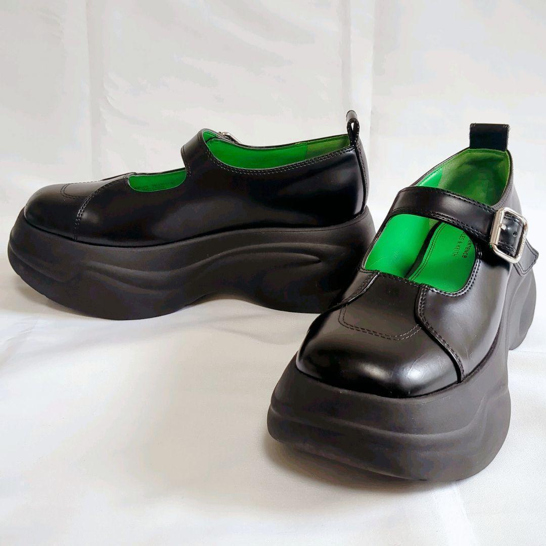 チャールズ＆キース×ショートセンテンス/メリージェーン ストラップシューズ厚底