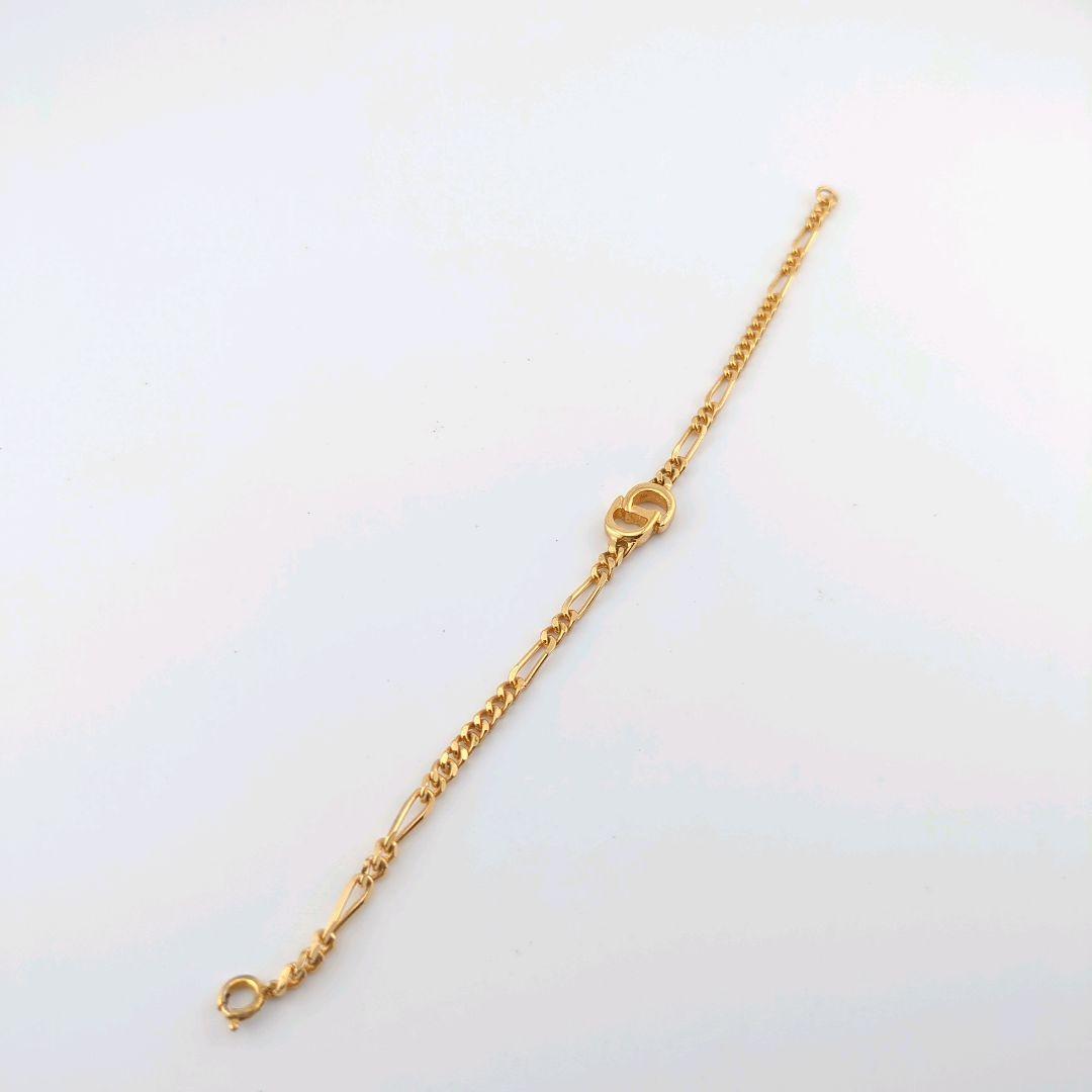 Christian Dior ディオールCDロゴ チェーンブレスレットゴールド