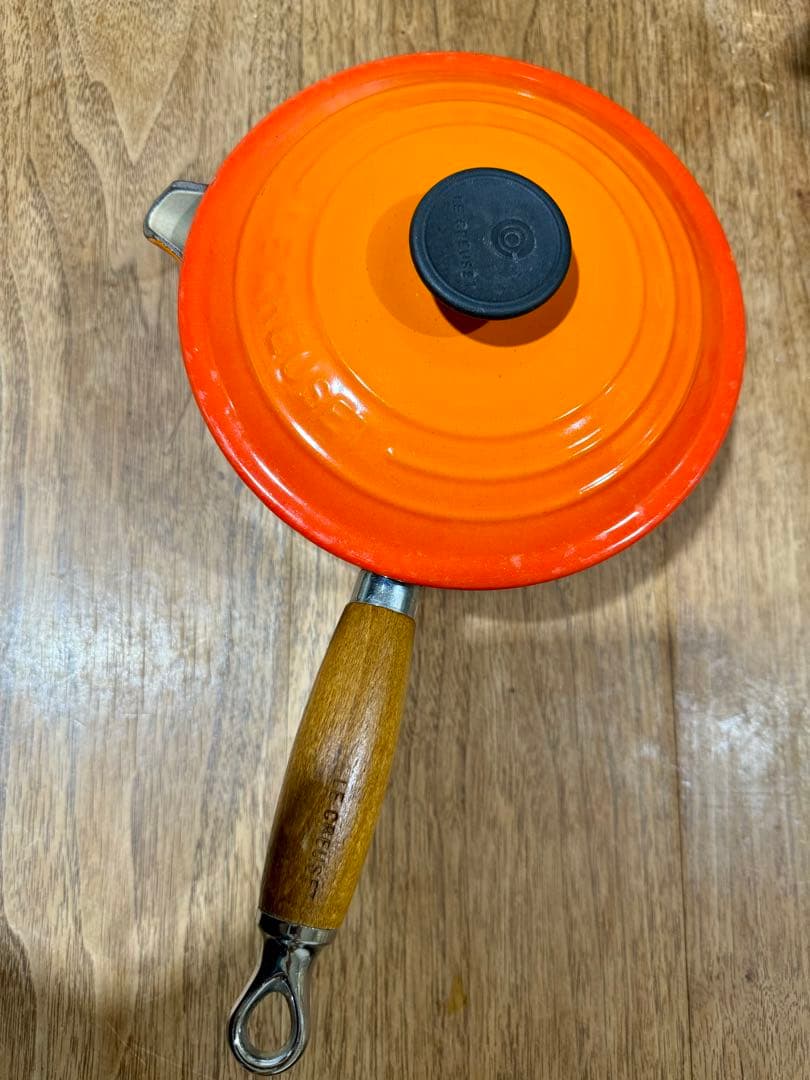 LE CREUSET オレンジ片手鍋　サイズ18