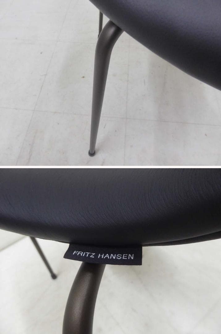 未使用 正規品 フリッツハンセン 2025年製 セブンチェア 本革ブラック-4