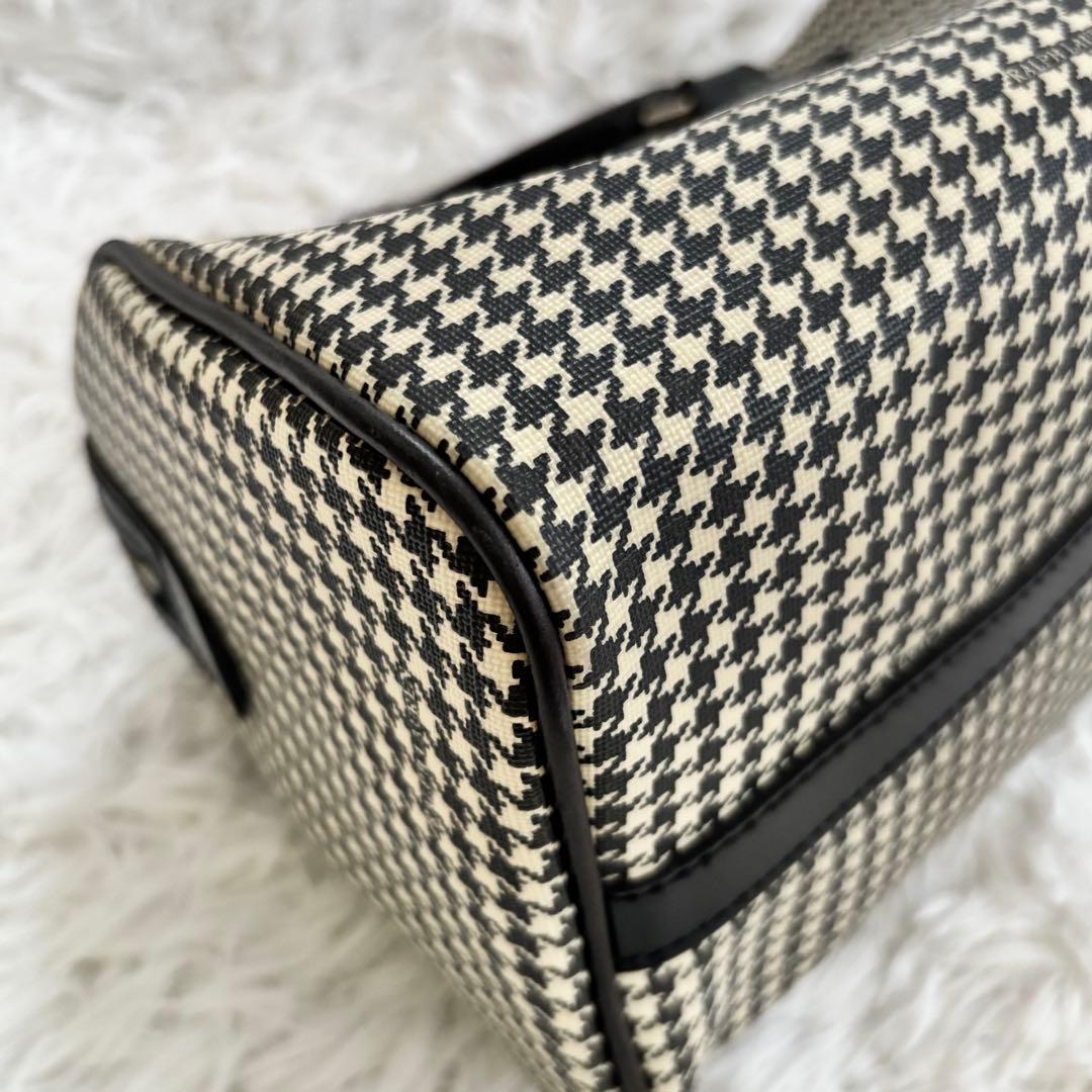 RALPH LAUREN ラルフローレン ミニボストンバッグ PVC 千鳥格子柄