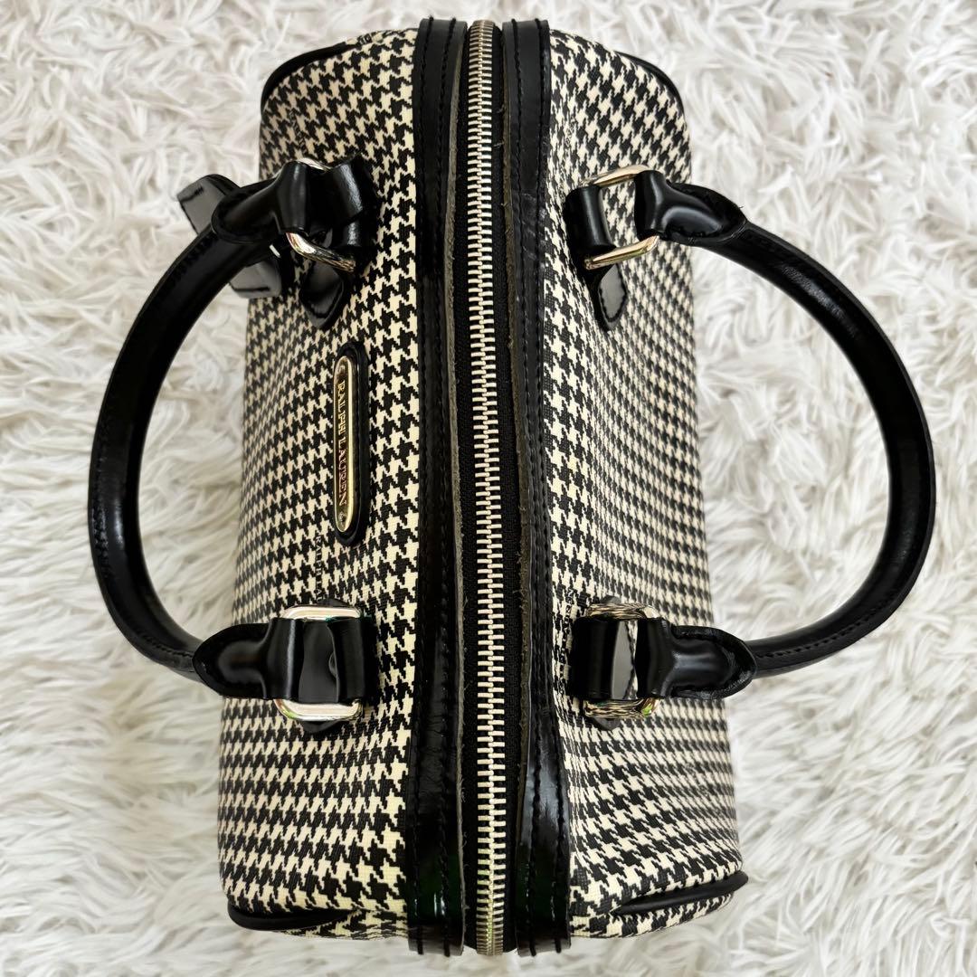 RALPH LAUREN ラルフローレン ミニボストンバッグ PVC 千鳥格子柄