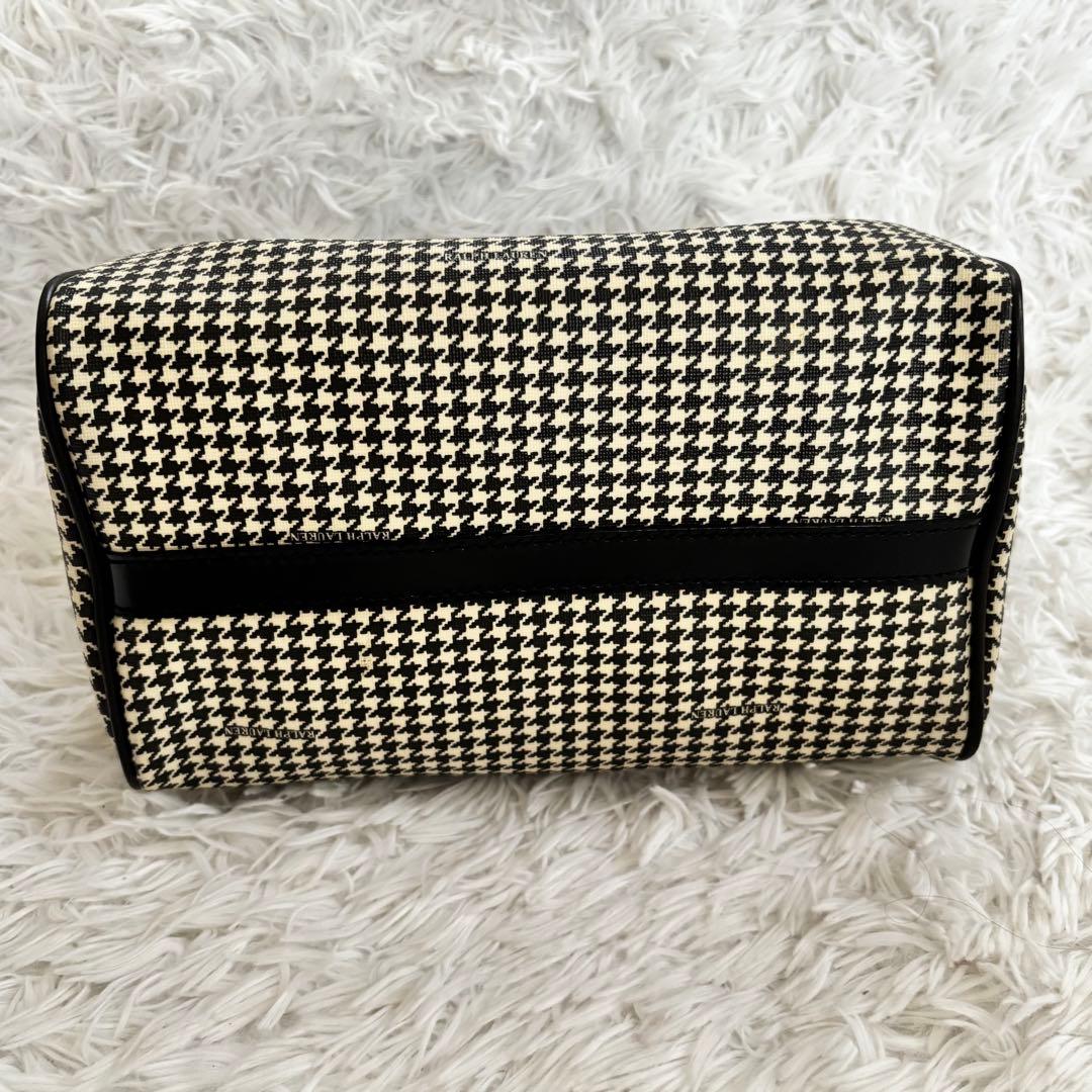 RALPH LAUREN ラルフローレン ミニボストンバッグ PVC 千鳥格子柄