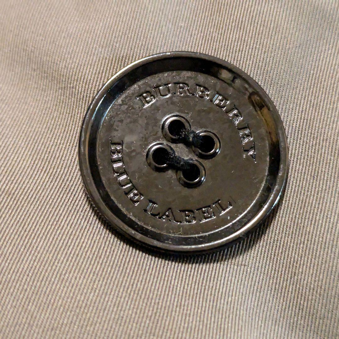 【美品】バーバリーブルーレーベル ファー付きトレンチコート ノバチェック