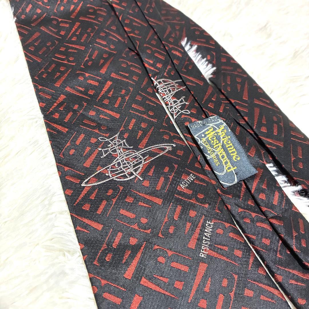 美品！Vivienne Westwood シルクネクタイ 総柄ロゴ