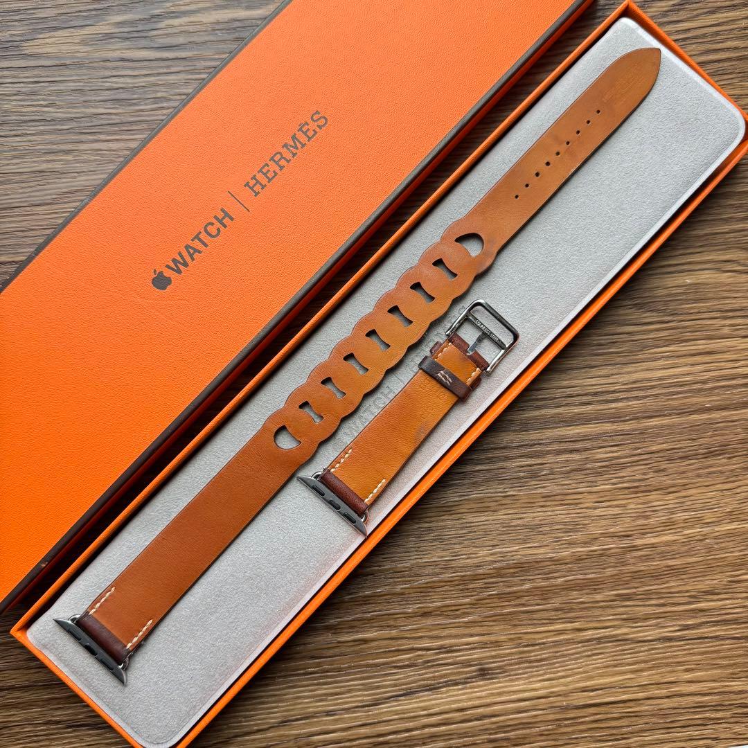 2326 Apple Watch エルメス　グルメット　ブラウン　HERMES
